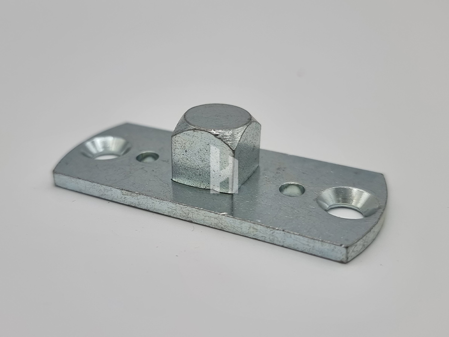 Umrüstlager / Adapterplatte mit 10mm 4-Kant Zapfen